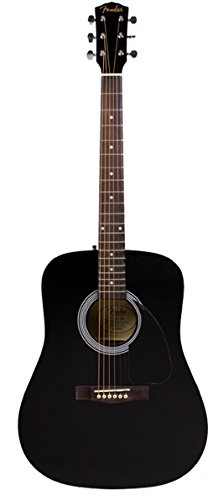 Fender FA-115 Dreadnought Acoustic Guitar - Black Bundle with Gig Bag, Tuner, Strings, Strap, Picks, and Fender Play Online Lessons - Image 3