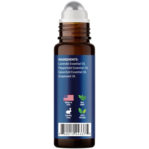 Head Ease Essential Oil Roll On - Natural Migraine Relief Essential Oil Roll-On - Headache Relief Essential Oil Roller - Head Ache Relief Essential Oil Rollon Stick - Nexon Botanics - 10ml - Image 5