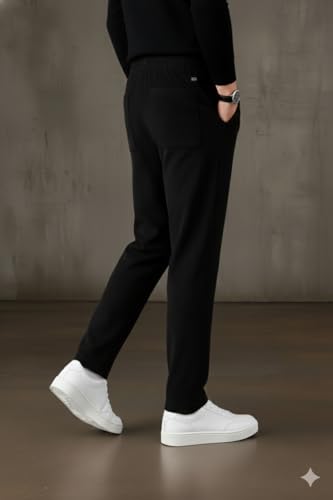 Image of INKKR Men's Comfortable Corduroy Pants | Relaxed Fit Stretch Casual Trousers