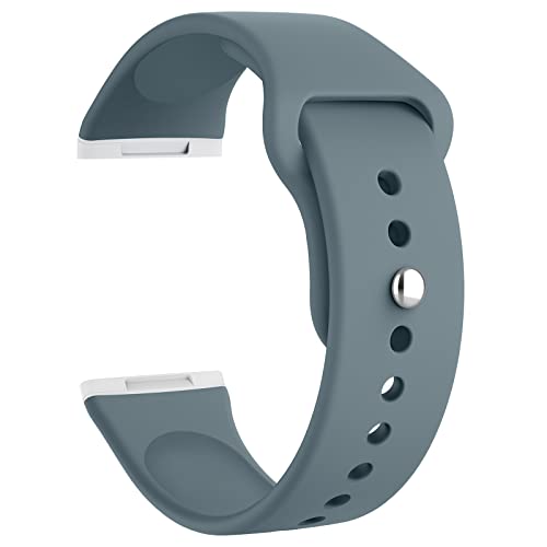 Silicone Band for Fitbit Versa 3 4 Fitness Tracker,Soft Sport Strap for and Fitbit Sense/Sense 2 Fitness Tracker, Adjustable Wristband with Metal Buckle for Men Women