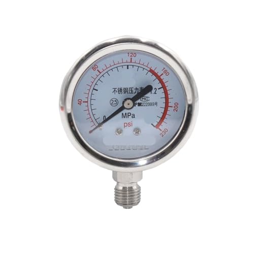 Manomètre radial en acier inoxydable 304 pour stopper les surpressions de vos circuits