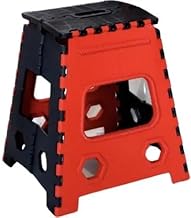 18 Inch Super Strong Folding Step Stool to Support Adults and Safe Enough for Kids. Opens Easy with One Flip. Great for Kitchen, Bathroom, Bedroom, Kids or Adults (Multi, Pack of 1)