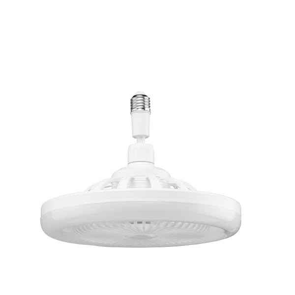 Orbegozo Ventilador de techo CP 151025, CONEXIÓN A TECHO O ESTANDAR BOMBILLA E27, Luz Led, silencioso, con mando