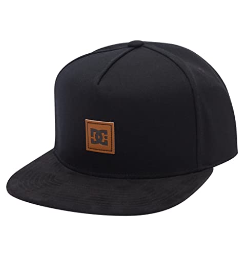 DC Shoes Brackers 3-Snapback Cap for Men Gorra de béisbol, Hombre, Black/Brown, One Size Cover