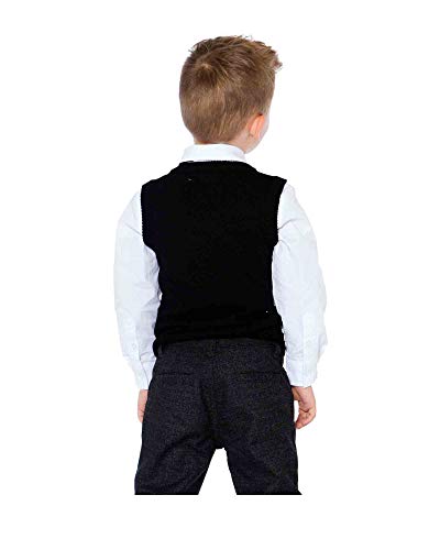 Deux par Deux Boys' Knit Vest Night King, Sizes 3-123