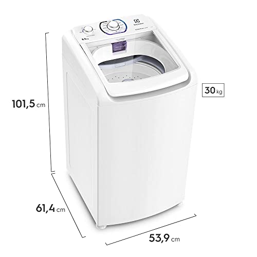 Lavadora de Roupas 8.5 Kg Essencial Care Automática 220 Volts, Branco, Electrolux