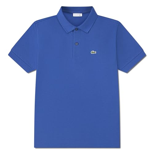 Lacoste Replenishment Polo piqué classique pour garçon, bleu royal, 8
