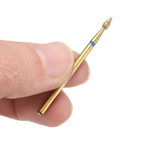 Set de 5 fresas diamantadas 2.3mm, 5mm largo, titanio miniatura 5