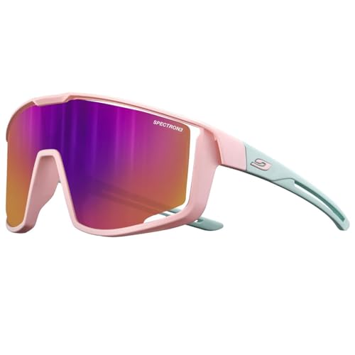 Julbo Lunettes de soleil - FURY Junior - de 8 à 12 ans - Rose Pastel/Bleu Pastel - Catégorie 3