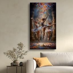 Lienzo de ballet y mariposas de 21x30 cm decoración para pared sin marco 4