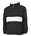 Charles River Apparel Unisex Classic Striped Pullover, Men's & Women's Water-Resistant Windbreaker, Black/White, X-Large