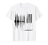 Keyboard Heartbeat Cool Piano and Organ Player Musical Item T-Shirt