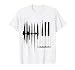 Keyboard Heartbeat Cool Piano and Organ Player Musical Item T-Shirt
