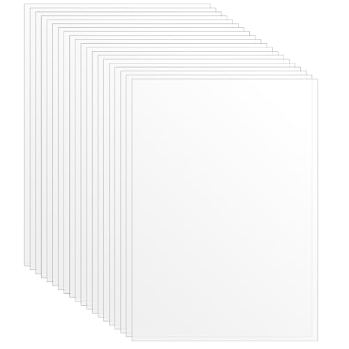 20 Pcs Clear Acetate Sheets A5 Heat Resistant Clear Acetate Sheets for Crafts Heat Shrink Papers Transparent Plastic Sheet for DIY Crafts Scrapbook Baking Easy to Cut