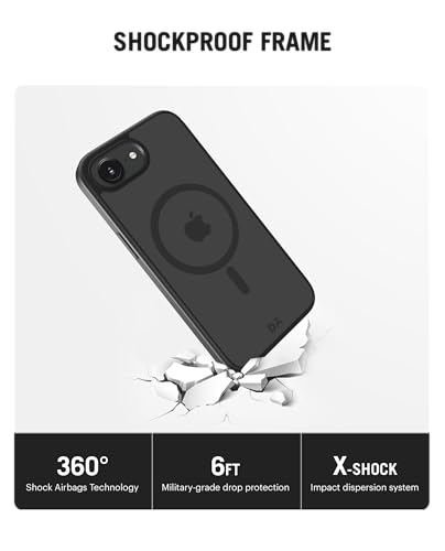 Image of DailyObjects Polycarbonate Nimbus 2.0 Magnetic Protective Cover Compatible with iPhone 16e |Camera & Body Protection|Anti Shock,Scratch Resistant|Precise Cutouts & Modern Design|Wireless Charging