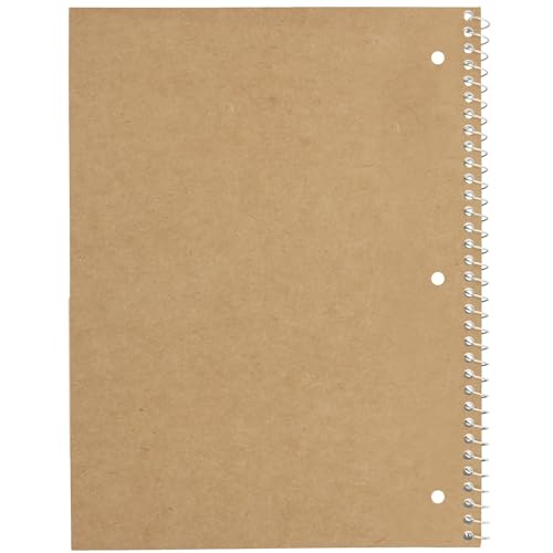 Mead Spiral Notebooks, 6 Pack, 1-Subject, College Ruled Paper, 8" x 10-1/2", 70 Sheets, Assorted Bright Colors (830050-ECM)