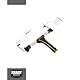 HARDY WORKING TOOLS Verstellbarer Griff für große Rollen 31-46 cm