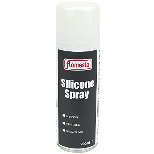 Flomasta Silicone Spray 200g, 200ml, Low Viscosity, Prevents Corrosion, Lubricates Mechanical Components