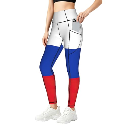 Leggings de gimnasio con bandera rusa para entrenar con total comodidad en tu rutina