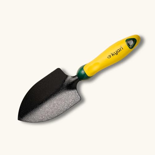 Image of Kyari Garden Trowel for Gardening, Rust-Resistant Hand Mini Shovel for Planting, Digging & Transplanting, Small Garden Tool for Home Garden & Pots