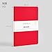 myPAPERCLIP NeoBasic A5 Ruled Notebook | 192 Pages, 80 GSM, 250 GSM Soft Cover, A5 (5.83 x 8.27 in) | Red