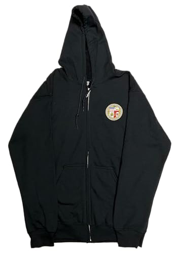 City of Los Angeles Zip Up black Hoodie Size 
