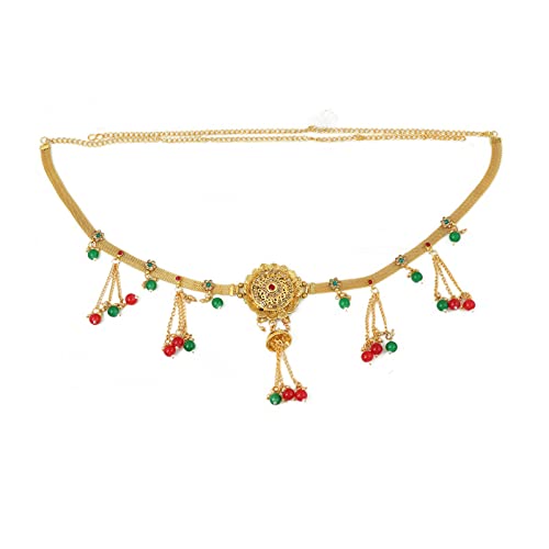 Project Luxe Alluring Pearl Gold Plated Kamarband - Waist Hip Belt Wedding Jewelry for Girls and Women