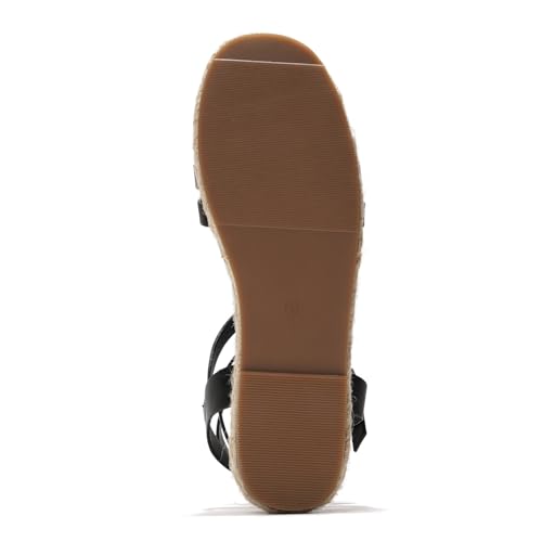 Cape Robbin Women's Platform Wedge Sandals Chunky Adjustable Buckle Fisherman Sandals - Comfortable Summer Casual Fashion Thick Sole Strappy Sandals for Women with Back Support (BINNY)2