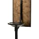 2 Stück Kerzenhalter Wand Vintage,Schwarz Metall Wandkerzenhalter für Wanddeko,Wand Metall Teelichthalter Kreative Deko