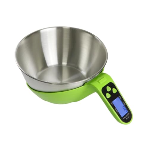 KESOTO Bilancia da Cucina per Alimenti, con Ciotola e misurino, Bilancia da Cucina Digitale, Multiuso per la Preparazione dei pasti, Verde