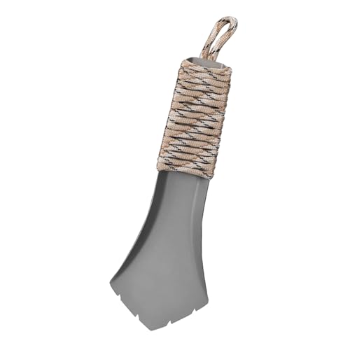 Aleación De Titanio De Pala Al Aire Libre: Pala Plegable Compacta, Accesorios De Supervivencia Ligera para Acampar, Trekking, Mochilero Y Senderismo | Herramienta Portátil para Hombres, Mujeres,