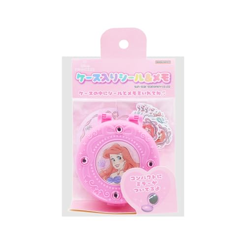 サンスター文具(Sun-Star Stationery) ディズニー メモ&シール ケース入 ゆめはぴ! アリエル 2790025A