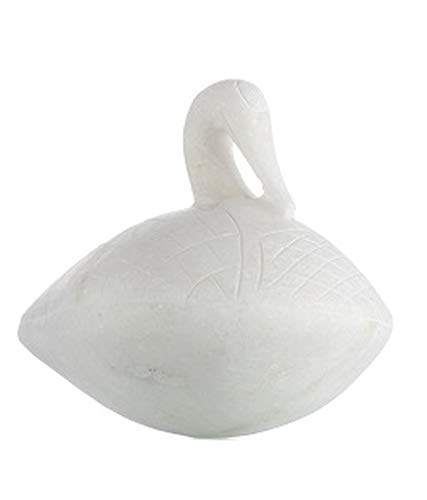 R&M Handcrafted 4.5-Inch Marble Duck – Floating Decorative Accent for Bowls & Trays | Elegant Home & Living Room Decor-image-3