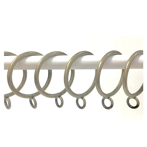 20-Pack Metal Curtain Eyelet Rings- 1.5 Inch Inner Diameter, for Curtain Drapes