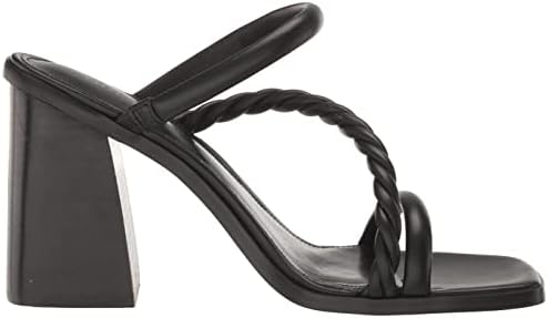 GUESS Women's BARPER Heeled Sandal, Black, 10 | Image 5