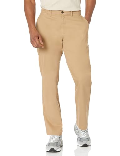 Amazon Essentials Men's Classic-Fit Casual Stretch Chino Trousers, Mushroom Brown, 36W / 32L
