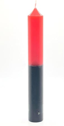 9 Inch Double Action Reversible Candles Red Black