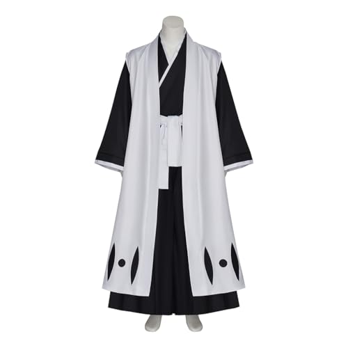 VintageCos Toshiro Hitsugaya Cosplay Costume 10th Captain Kimono Outfits Halloween Set for Men
