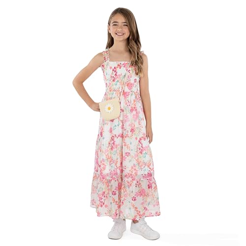 Speechless Girls' Sleeveless Smocked Maxi Sundress3