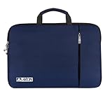 STYLEFLOW Laptop Bag Sleeve Durable Briefcase Shockproof Protective Case, Handbags Portable Printed Bags for 15.6 inch Notebook Computer with Dual Handles for Office (Blue)