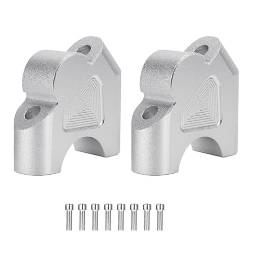 Rehausseur de guidon CNC pour BMW R1200GS et S1000XR, finition aluminium argent