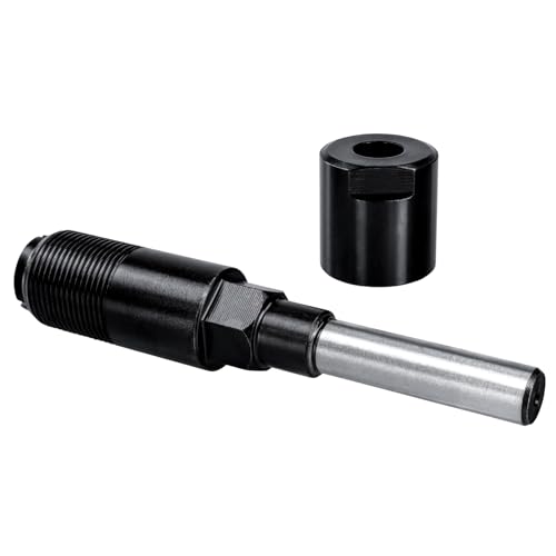 Bestgle verlängerung spannzange fräser 8mm fräser spannzange verlängerung spannfutter holzbearbeitung rundschaft fräser verlängerungen spannzange für trimmen gravurmaschine schwarz
