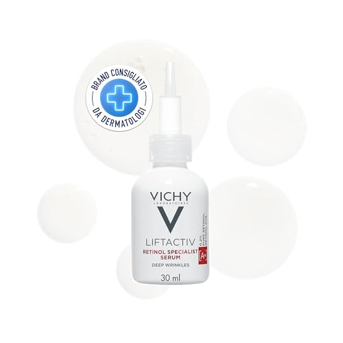 Vichy Liftactiv Specialist Retinol Serum, Siero al Retinolo Anti-età, Adatto a Tutti i Tipi di Pelle, Azione Correttiva, Effetto Uniformante e Rigenerante, Formula con Tecnologia Retinol Guard, 30ml