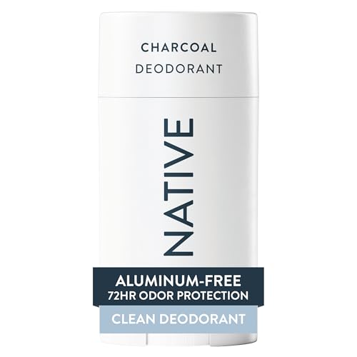 Native Deodorant | Natural Deodorant for Men, Aluminum Free with Baking Soda, Probiotics, Coconut Oil and Shea Butter | Charcoal