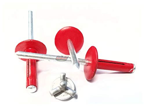 Racer's Speed Shop Red 3/16" Large Head Tri-Fold Exploding Aluminum Mandrel Pop Rivets 50 Pack