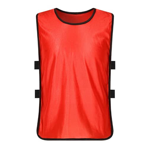 ZQYNew Red Basketball Football Quick Dry Sports Gym Fitness Training T-Shirt Vest