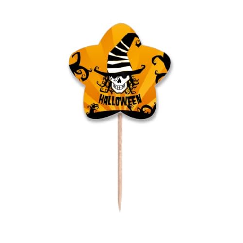 Drapeaux marqueurs chapeau de magicien pour buffet d'Halloween réussi
