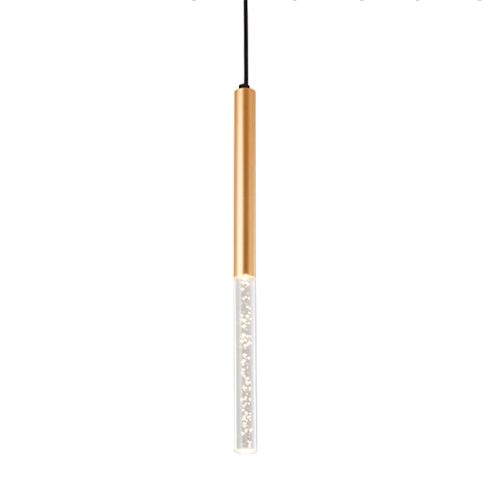 Luz de colgante LED de 5W lámpara de tubo larga de aluminio 4000K de 61cm de techo