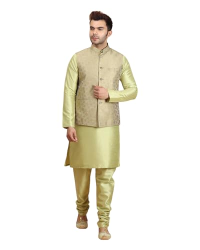 Image of Ethluxis Men Kurta Pyjama Jacket Set