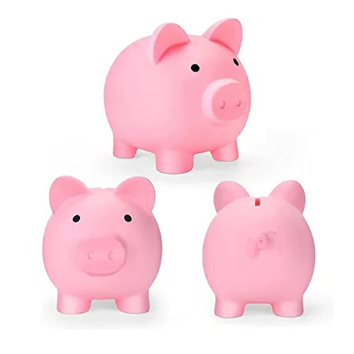 Piggy bank, money banks,small change piggy bank, cute accessories,Best gift for your family and friends (Pink) - Image 2